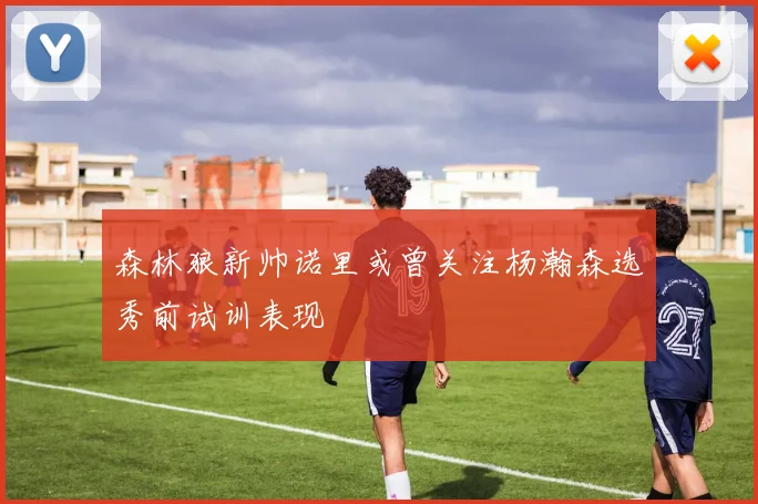 森林狼新帅诺里或曾关注杨瀚森选秀前试训表现