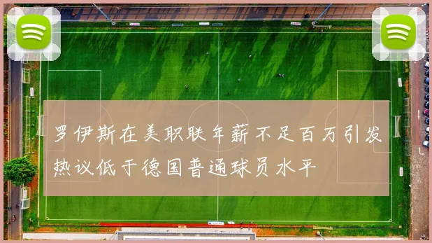 罗伊斯在美职联年薪不足百万引发热议低于德国普通球员水平